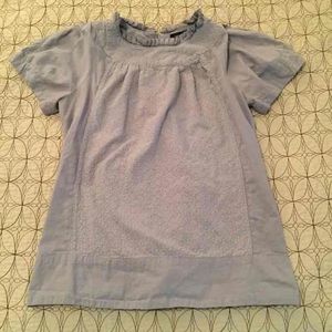 0 Marc Jacobs pastel blue embroidered top